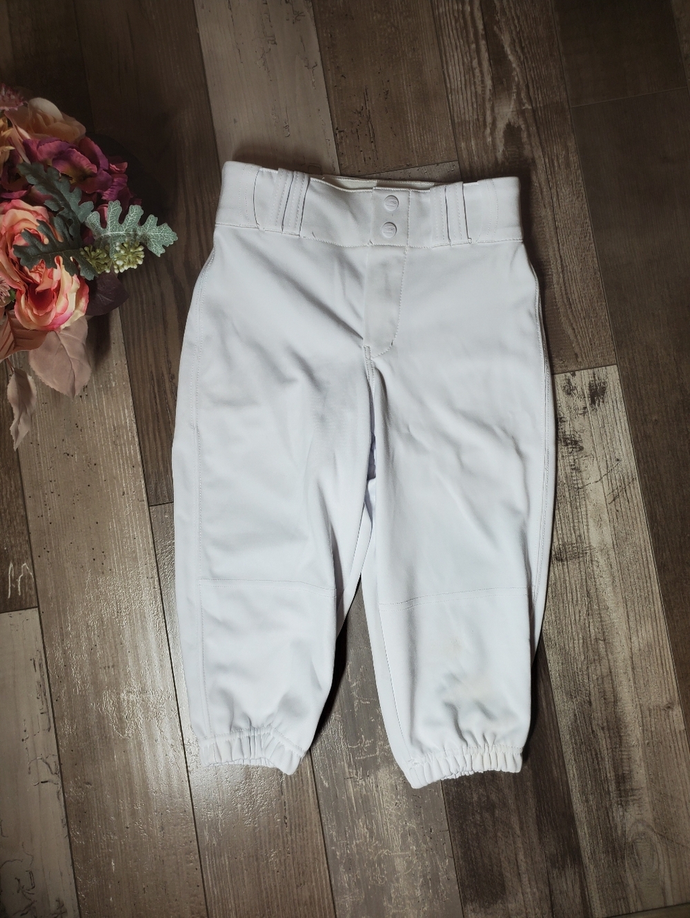 Champro Triple Crown Knicker Youth Baseball Pants White Size Medium